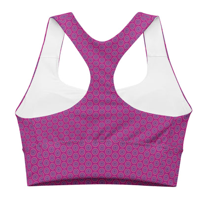 Pink and Purple Circles Sports Bra