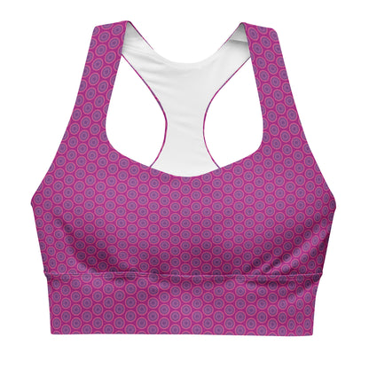 Pink and Purple Circles Sports Bra