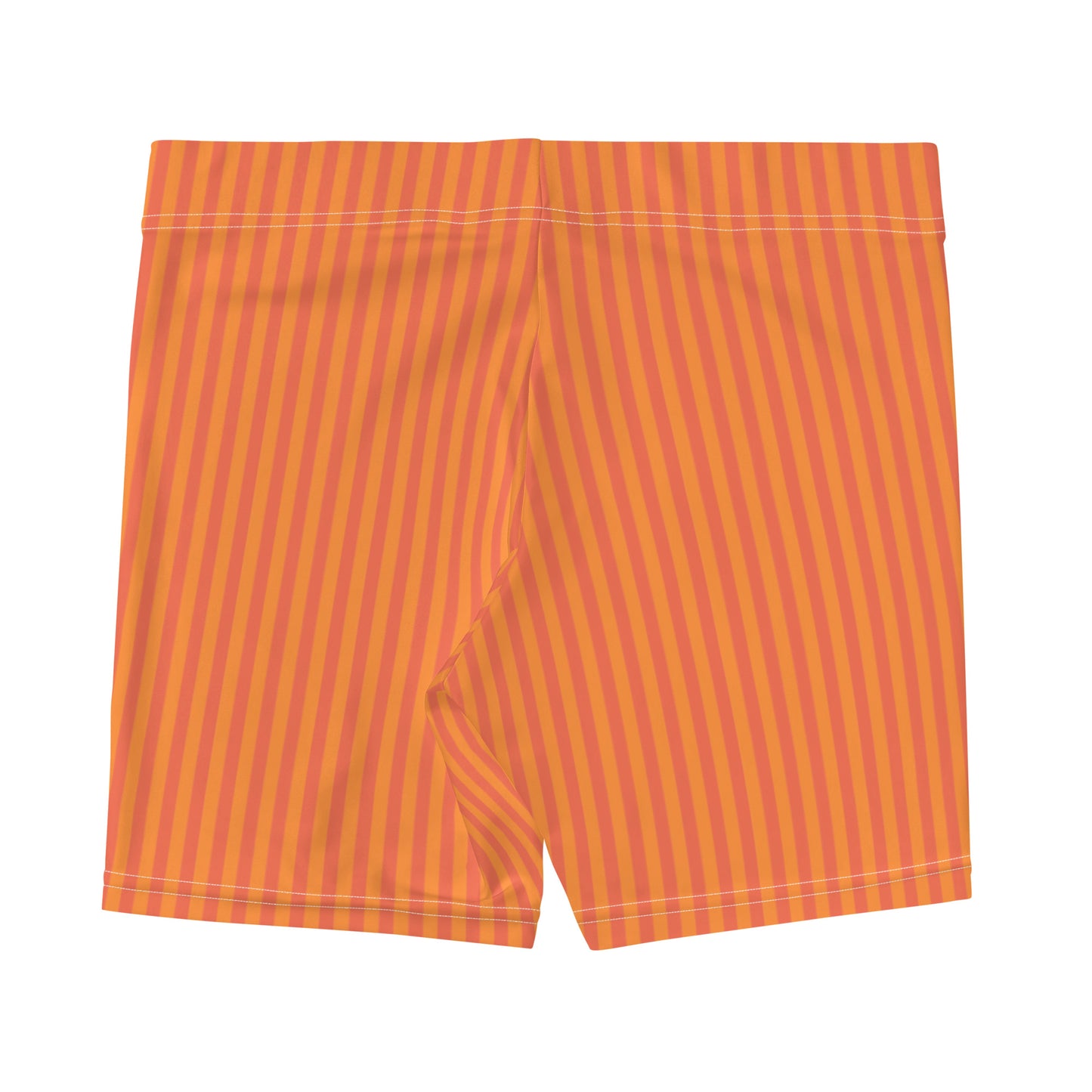 Orange Stripes Pattern Sports Shorts