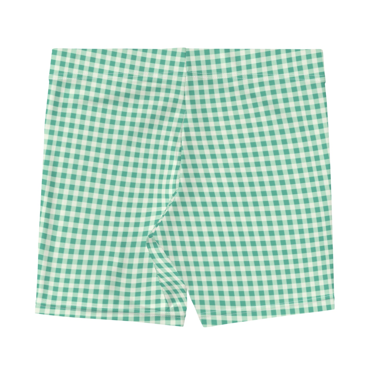 Green Vichy Pattern Sports Shorts