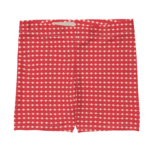 Red Circles Design Pattern Shorts