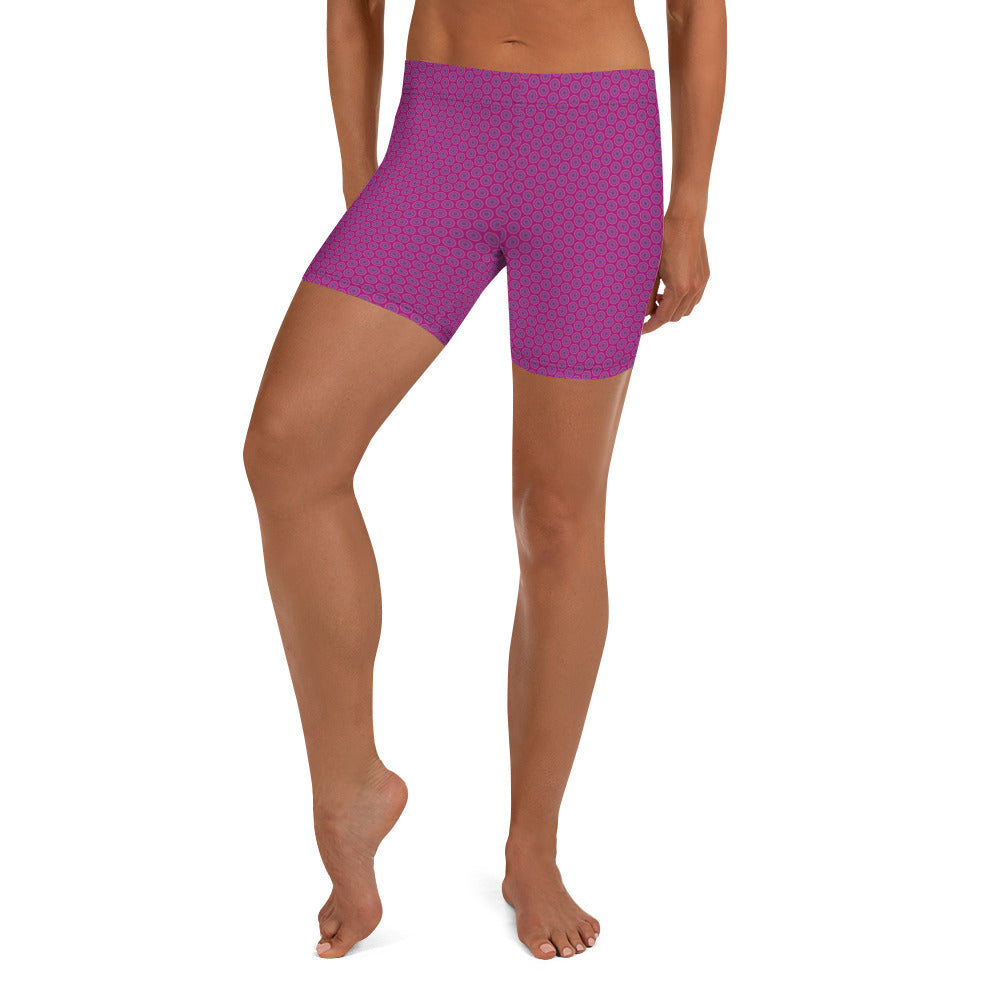 Pink and Purple Circles Design Shorts