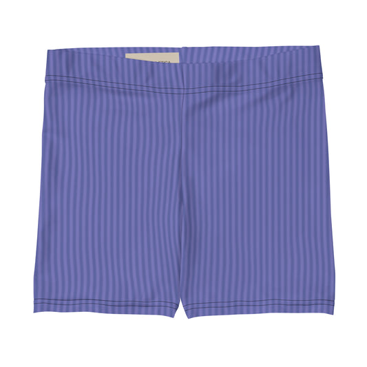 Dark Blue Stripes Pattern Sports Shorts