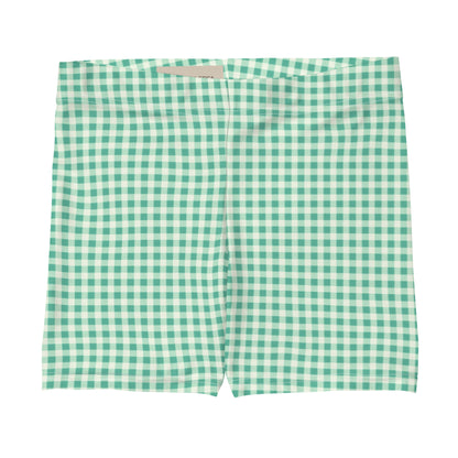 Green Vichy Pattern Sports Shorts