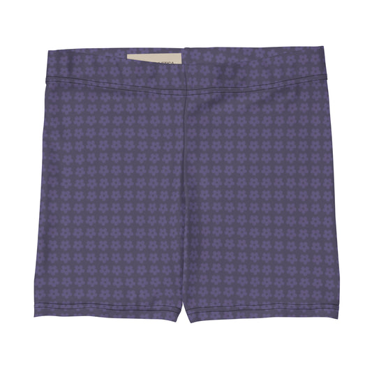 Blue Flower Pattern Sports Shorts