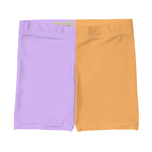 Orange and Lilac Fusion Sports Shorts