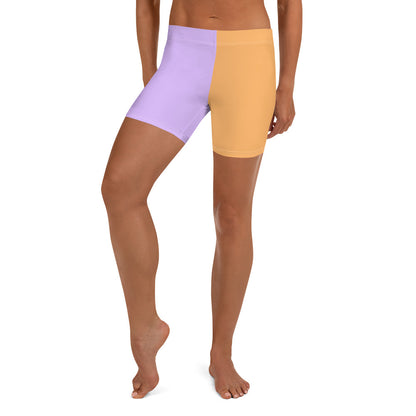 Orange and Lilac Fusion Sports Shorts