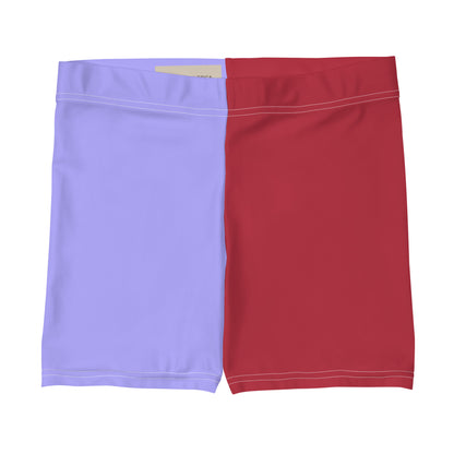 Red and Lilac Fusion Shorts